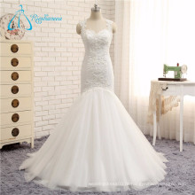 Querida Backless Gorgeous White Mermaid Sexy Wedding Dress